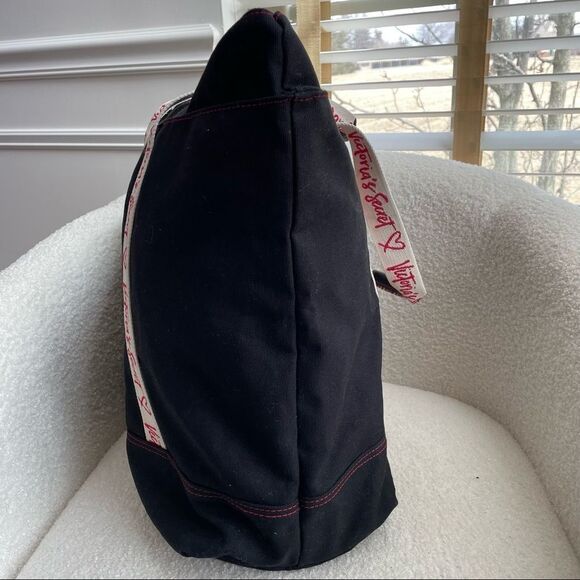 Victoria’s Secret Canvas Tote Bag Logo Straps - Picture 8 of 10
